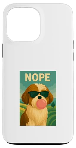 Shih Tzu Nope Pop-Art mit Kaugummi-Kaugummi-Print Hülle für iPhone 13 Pro Max Shih Tzu Nope Pop-Art mit Kaugummi-Kaugummi-Print Hülle für iPhone 13 Pro Max von Best Dog Tees and More