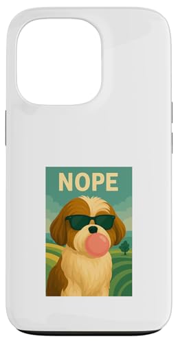 Shih Tzu Nope Pop-Art mit Kaugummi-Kaugummi-Print Hülle für iPhone 13 Pro Shih Tzu Nope Pop-Art mit Kaugummi-Kaugummi-Print Hülle für iPhone 13 Pro von Best Dog Tees and More