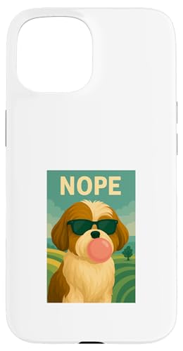 Shih Tzu Nope Pop-Art mit Kaugummi-Kaugummi-Print Hülle für iPhone 15 Shih Tzu Nope Pop-Art mit Kaugummi-Kaugummi-Print Hülle für iPhone 15 von Best Dog Tees and More