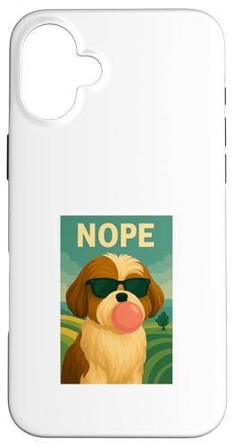 Shih Tzu Nope Pop-Art mit Kaugummi-Kaugummi-Print Hülle für iPhone 16 Plus Shih Tzu Nope Pop-Art mit Kaugummi-Kaugummi-Print Hülle für iPhone 16 Plus von Best Dog Tees and More