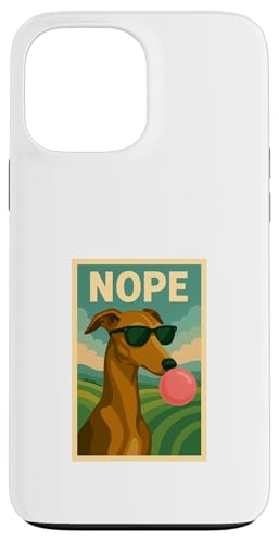 Windhund Nope Kaugummi, Pop-Art mit Blasenmuster Hülle für iPhone 13 Pro Max Windhund Nope Kaugummi, Pop-Art mit Blasenmuster Hülle für iPhone 13 Pro Max von Best Dog Tees and More