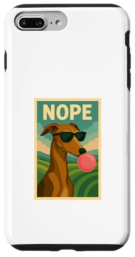 Windhund Nope Kaugummi, Pop-Art mit Blasenmuster Hülle für iPhone 7 Plus/8 Plus Windhund Nope Kaugummi, Pop-Art mit Blasenmuster Hülle für iPhone 7 Plus/8 Plus von Best Dog Tees and More
