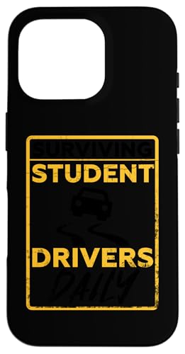 Überlebende Schülerfahrer täglich Hülle für iPhone 16 Pro Überlebende Schülerfahrer täglich Hülle für iPhone 16 Pro von Best Driving School Education Instructor Designs