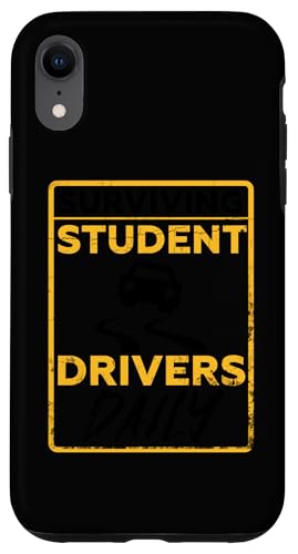 Überlebende Schülerfahrer täglich Hülle für iPhone XR Überlebende Schülerfahrer täglich Hülle für iPhone XR von Best Driving School Education Instructor Designs