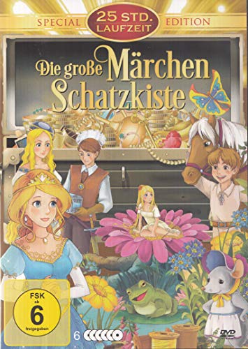 Die große Märchen Schatzkiste (Märchen, Sagen, Prinzessinnen, Helden & Little Cars) 6 DVD Box von Best Entertainment