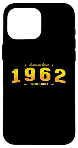 Awesome Since 1962 Year Of Birth - Vintage 63rd Birthday Hülle für iPhone 16 Pro Max Awesome Since 1962 Year Of Birth - Vintage 63rd Birthday Hülle für iPhone 16 Pro Max von Best Of Vintage Retro Groovy Theme for Birthday