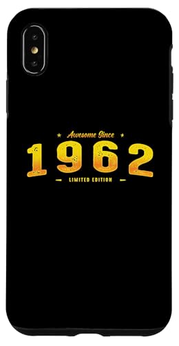 Awesome Since 1962 Year Of Birth - Vintage 63rd Birthday Hülle für iPhone XS Max Awesome Since 1962 Year Of Birth - Vintage 63rd Birthday Hülle für iPhone XS Max von Best Of Vintage Retro Groovy Theme for Birthday