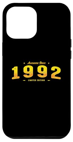 Awesome Since 1992 Year Of Birth - Vintage 33rd Birthday Hülle für iPhone 12 Pro Max Awesome Since 1992 Year Of Birth - Vintage 33rd Birthday Hülle für iPhone 12 Pro Max von Best Of Vintage Retro Groovy Theme for Birthday