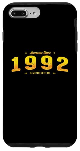 Awesome Since 1992 Year Of Birth - Vintage 33rd Birthday Hülle für iPhone 7 Plus/8 Plus Awesome Since 1992 Year Of Birth - Vintage 33rd Birthday Hülle für iPhone 7 Plus/8 Plus von Best Of Vintage Retro Groovy Theme for Birthday