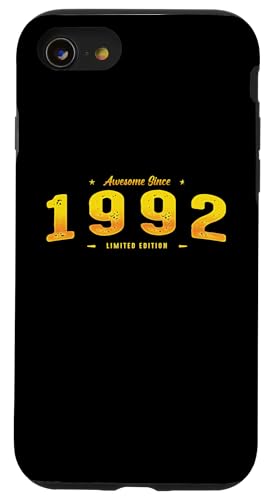 Awesome Since 1992 Year Of Birth - Vintage 33rd Birthday Hülle für iPhone SE (2020) / 7 / 8 von Best Of Vintage Retro Groovy Theme for Birthday