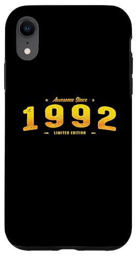 Awesome Since 1992 Year Of Birth - Vintage 33rd Birthday Hülle für iPhone XR Awesome Since 1992 Year Of Birth - Vintage 33rd Birthday Hülle für iPhone XR von Best Of Vintage Retro Groovy Theme for Birthday