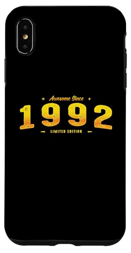 Awesome Since 1992 Year Of Birth - Vintage 33rd Birthday Hülle für iPhone XS Max Awesome Since 1992 Year Of Birth - Vintage 33rd Birthday Hülle für iPhone XS Max von Best Of Vintage Retro Groovy Theme for Birthday