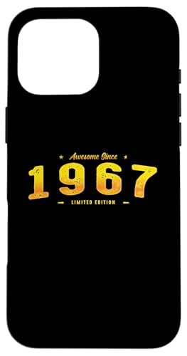 Vintage 1967 Limited Edition - 58th Birthday Classic Hülle für iPhone 16 Pro Max Vintage 1967 Limited Edition - 58th Birthday Classic Hülle für iPhone 16 Pro Max von Best Of Vintage Retro Groovy Theme for Birthday