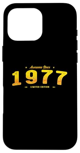 Vintage 1977 Limited Edition - 48th Birthday Classic Hülle für iPhone 16 Pro Max Vintage 1977 Limited Edition - 48th Birthday Classic Hülle für iPhone 16 Pro Max von Best Of Vintage Retro Groovy Theme for Birthday