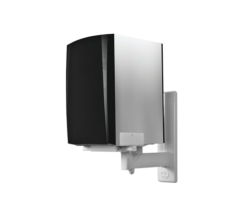 B-Tech - BT77 - Ultragrip ProTM Wandhalterung für Lautsprecher, neig- und schwenkbar, Weiß (Paar) von Best Price Square