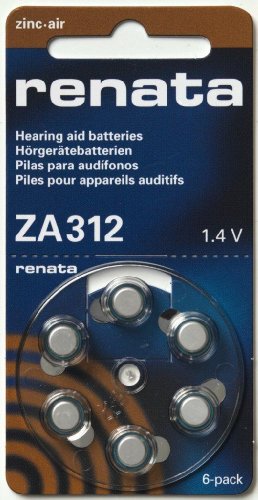 Batterie Zink-Luft Renata ZA 312 Hörgeräte, 6er Batterie Zink-Luft Renata ZA 312 Hörgeräte, 6er von Best Price Square