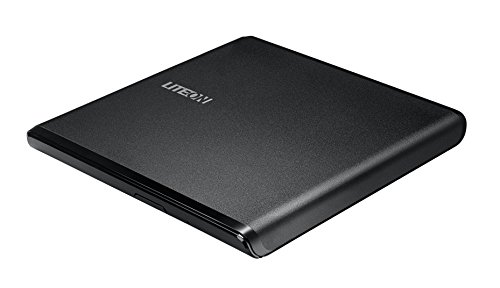 LiteOn ES1 Ultra-Slim Portable USB 2.0 DVD Writer, Schwarz, 8X External Black ES1 von Best Price Square