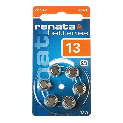 Renata ZA 13 1.45V Hörgeräte-Batterien - 1x Blister von Best Price Square