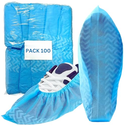 PimPam Factory - (Packung 100) Anti-Rutsch-Kunststoff-Schuhüberzieher für Erwachsene - Weiche und Angenehme Einweg-Schuhüberzieher - Anpassbare und Widerstandsfähige Wasserdichte - Mit ISO-Zertifikat PimPam Factory - (Packung 100) Anti-Rutsch-Kunststoff-Schuhüberzieher für Erwachsene - Weiche und Angenehme Einweg-Schuhüberzieher - Anpassbare und Widerstandsfähige Wasserdichte - Mit ISO-Zertifikat von Best Quality PIMPAM FACTORY 100% Guaranteed