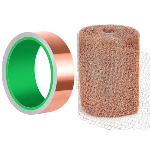 Kupferband Gegen Schnecken Set,Schneckenzaun, 25mm x 10m,Kupfernetz 127mm*6m Schneckenschutz für Hochbeet Pflanzen, Kupferband Selbstklebend Schneckenabwehr Kupferband Gegen Schnecken Set,Schneckenzaun, 25mm x 10m,Kupfernetz 127mm*6m Schneckenschutz für Hochbeet Pflanzen, Kupferband Selbstklebend Schneckenabwehr von Best ZOIKOM