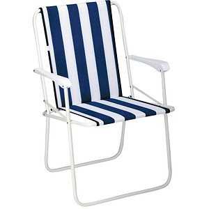 BEST Gartenstuhl mit Armlehnen Chiemsee weiß, blau, 1 St. BEST Gartenstuhl mit Armlehnen Chiemsee weiß, blau, 1 St. von Best