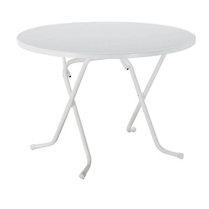 BEST Gartentisch Primo weiß rund 100,0 x 100,0 x 70,0 cm von Best