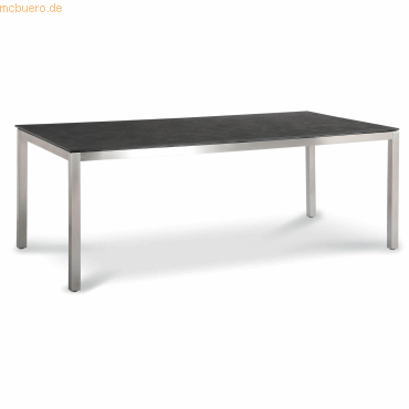 Best Best Gartentisch Marbella 47885251 210x100cm stahl/schwarz Best Best Gartentisch Marbella 47885251 210x100cm stahl/schwarz von Best