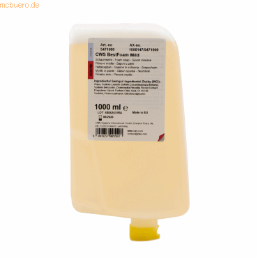 Best CWS Schaumseife Best Foam Mild 5471000 1000ml von Best