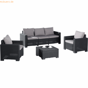 Best Lounge Gruppe Mombasa 96114050 graphit/hellgrau von Best