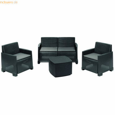 Best Lounge Set Lamon 586435 4tlg anthrazit von Best