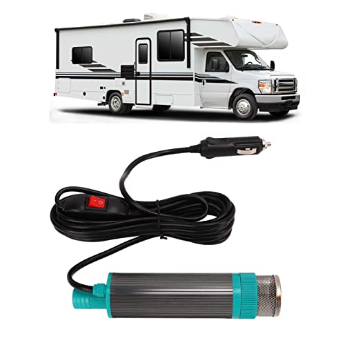 BestAlice Diesel-Transferpumpe 12 V, 12 Volt Kraftstoff-Transferpumpe, 12 V Tragbare Elektrische Öl-Wasser-Absaugpumpe mit 5 M Kabel, Transferflüssigkeit Diesel-Kerosin für Wohnmobil-Anhänger von BestAlice