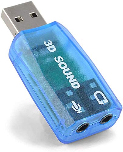 BestDealUK Externe 5.1 USB 3D Audio Soundkarte Adapter für PC Desktop Notebook Laptopcreates ein Mikrofon in und Audio-Buchse OUT von jedem PC USB-Port von BestDealUK