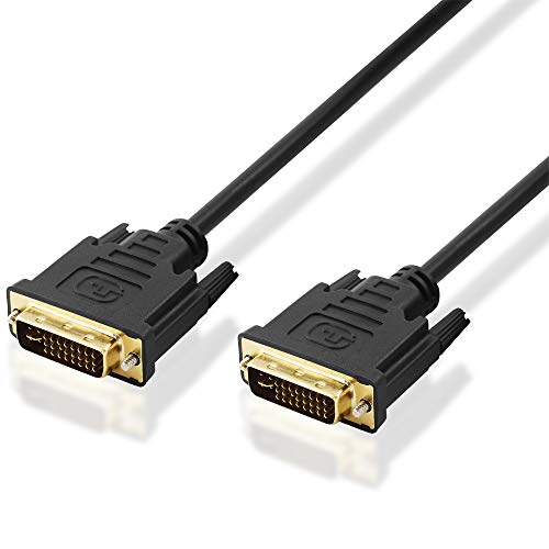 BestPlug 10 Meter DVI Kabel Dual Link Kabel, DVI-I 24+5 Stecker auf DVI-I 24+5 Stecker, geeignet für HD FullHD WQXGA, doppelt geschirmt, Schwarz von BestPlug