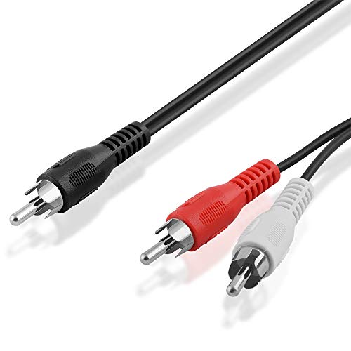 BestPlug 2,5 Meter Y Audio RCA Kabel Adapter Verteiler Splitter Weiche, 1 Cinch Stecker auf 2 L-R Cinch Stecker, Schwarz BestPlug 2,5 Meter Y Audio RCA Kabel Adapter Verteiler Splitter Weiche, 1 Cinch Stecker auf 2 L-R Cinch Stecker, Schwarz von BestPlug