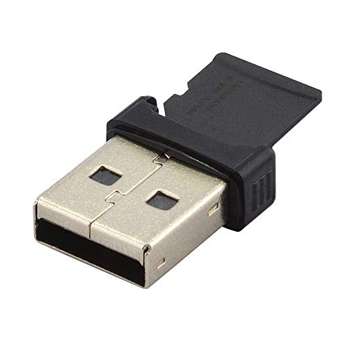BestPlug 2.0 USB Mini Adapter Kartenleser für Micro SD SDHC SDXC Karten bis 512GB, Schwarz (verbesserte Ausführung v2.77) von BestPlug