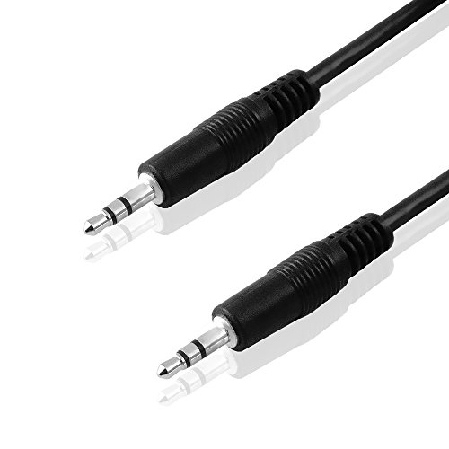 BestPlug 20cm Audio Stereo Kabel Aux in Out, 3,5mm Klinke Stecker auf 3,5mm Klinke Stecker, Schwarz von BestPlug