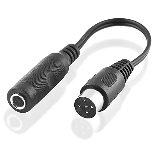 BestPlug 20cm Audio Stereo Kabel Aux in Out, 6,3mm Klinke Buchse Kupplung weiblich auf 5pol Würfel Stecker männlich, Schwarz BestPlug 20cm Audio Stereo Kabel Aux in Out, 6,3mm Klinke Buchse Kupplung weiblich auf 5pol Würfel Stecker männlich, Schwarz von BestPlug