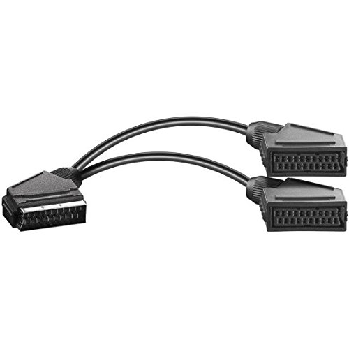 BestPlug 20cm Y Audio Video Kabel Adapter Verteiler Splitter Weiche, 1 Scart Stecker männlich auf 2 Scart Buchse Kupplung weiblich, Schwarz BestPlug 20cm Y Audio Video Kabel Adapter Verteiler Splitter Weiche, 1 Scart Stecker männlich auf 2 Scart Buchse Kupplung weiblich, Schwarz von BestPlug