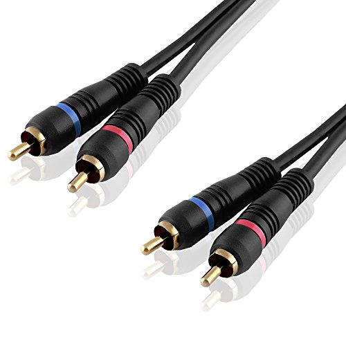 BestPlug 3 Meter Stereo Audio RCA L-R Kabel, 2 Cinch Stecker auf 2 Chinch Stecker vergoldet, Schwarz BestPlug 3 Meter Stereo Audio RCA L-R Kabel, 2 Cinch Stecker auf 2 Chinch Stecker vergoldet, Schwarz von BestPlug