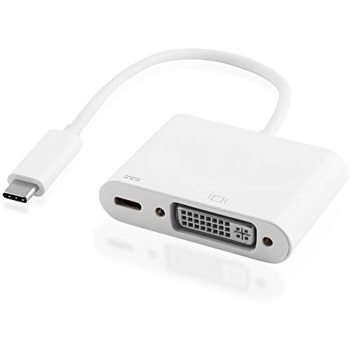 BestPlug 3.0 USB Multiport-Adapter Kabel, 24+5 DVI Buchse, USB C-Buchse auf USB C-Stecker, Weiß von BestPlug