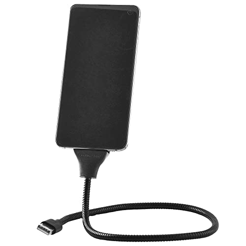 BestPlug 50cm 3.0 OTG USB Kabel Datenkabel Ladekabel Ladestation mit Ständer, Flexible-Hand-Halterung, USB A-Stecker auf USB C-Stecker, 5000 Mbit s Übertragungsrate, geschirmt, Schwarz von BestPlug