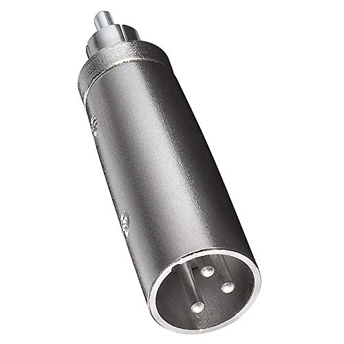 BestPlug Audio Adapter, Cinch Stecker auf XLR Mikrofon-Stecker, Metallausführung von BestPlug