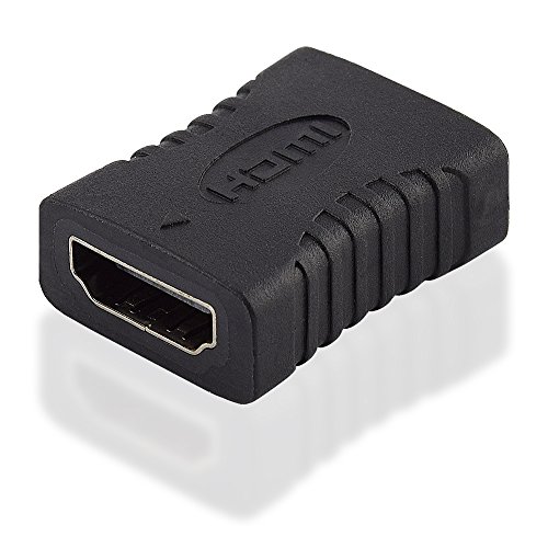 BestPlug HDMI Adapter, HDMI Buchse Kupplung weiblich auf HDMI Buchse Kupplung weiblich vergoldet, High Speed, geeignet für 3D HD FullHD UHD 4K, Schwarz von BestPlug