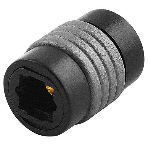 BestPlug Optischer Audio Adapter, Opto Toslink Buchse Kupplung weiblich auf Opto Toslink Buchse Kupplung weiblich, geeignet für 2.1 5.1 und 7.1 Dolby Surround (verbesserte Ausführung v. 5.0) von BestPlug
