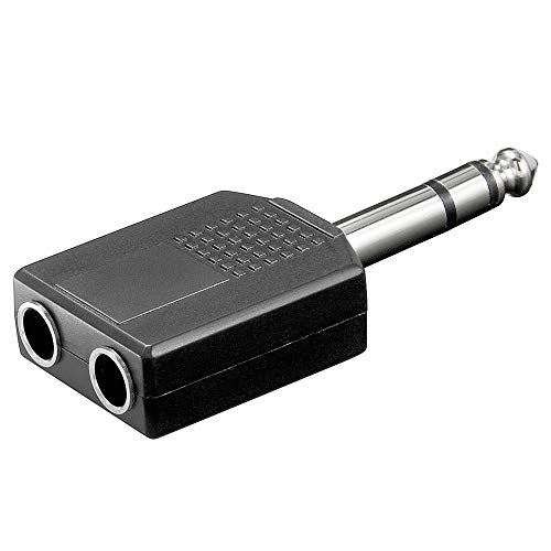 BestPlug Y Audio Stereo Aux in Out Adapter Verteiler Splitter Weiche, 1 6,3mm Klinke Stecker männlich auf 2 6,3mm Klinke Buchse Kupplung weiblich, Schwarz BestPlug Y Audio Stereo Aux in Out Adapter Verteiler Splitter Weiche, 1 6,3mm Klinke Stecker männlich auf 2 6,3mm Klinke Buchse Kupplung weiblich, Schwarz von BestPlug