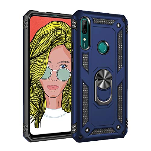 BestST Hülle für Huawei P Smart Z/Y9 Prime Hülle Schutzhülle Schlank Handyhülle Stoßfest Schutz TPU Doppelstruktur Fall Harte Rüstung Cover case Schale für Huawei P Smart Z/Y9 Prime mit Ständer von BestST