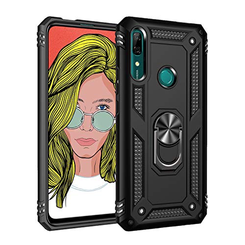 BestST Hülle für Huawei P Smart Z/Y9 Prime Hülle 360 Grad Handyhülle Bumper Case Robust Cover [Ultra Hybrid Schutzhülle ]+ Displayschutz für Huawei P Smart Z/Y9 Prime Schwarz von BestST