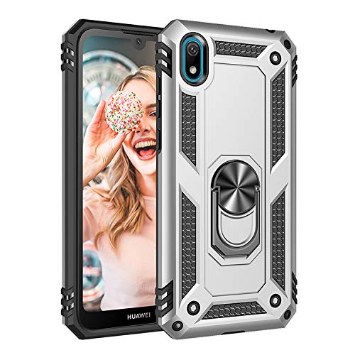 BestST Hülle für Huawei Y5 2019/Honor 8S, Ultra Stoßfest TPU + PC Schutzhülle Panzer Design Anti Kratzer Drehbarer Ringhalter Benutzt als EIN Im Auto Telefonhalter Stand Handyhülle Case Cover von BestST