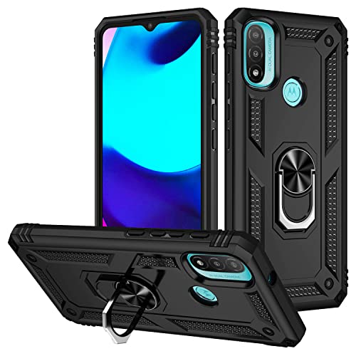 BestST Hülle für Motorola Moto E40/Moto E30/Moto E20 Cover + HD schutzfolie, Armor Stoßfest TPU PC Schutzhülle Ringhalter Handytasche Case Handy Hüllen, Schwarz BestST Hülle für Motorola Moto E40/Moto E30/Moto E20 Cover + HD schutzfolie, Armor Stoßfest TPU PC Schutzhülle Ringhalter Handytasche Case Handy Hüllen, Schwarz von BestST