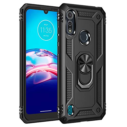 BestST Hülle für Motorola Moto E6i/Moto E6s 2020 Cover + HD schutzfolie, Armor Stoßfest TPU PC Schutzhülle Ringhalter Handytasche Case Handy Hüllen, Schwarz BestST Hülle für Motorola Moto E6i/Moto E6s 2020 Cover + HD schutzfolie, Armor Stoßfest TPU PC Schutzhülle Ringhalter Handytasche Case Handy Hüllen, Schwarz von BestST